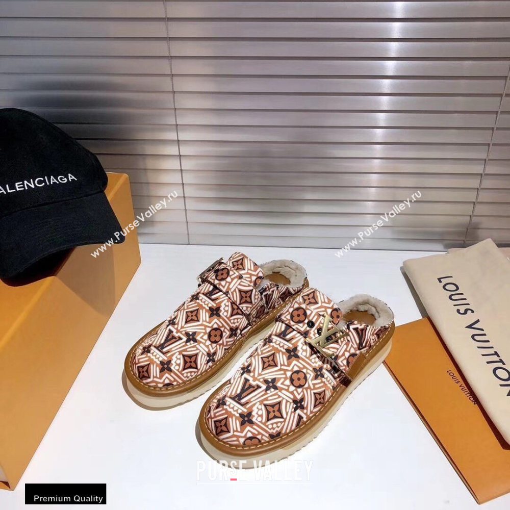 Louis Vuitton Shearling LV Cozy Mules 06 2020 (modeng-20112106)