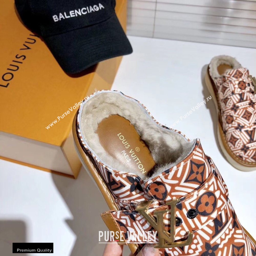 Louis Vuitton Shearling LV Cozy Mules 06 2020 (modeng-20112106)