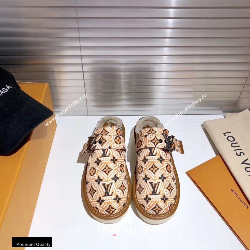 Louis Vuitton Shearling LV Cozy Mules 07 2020 (modeng-20112107)