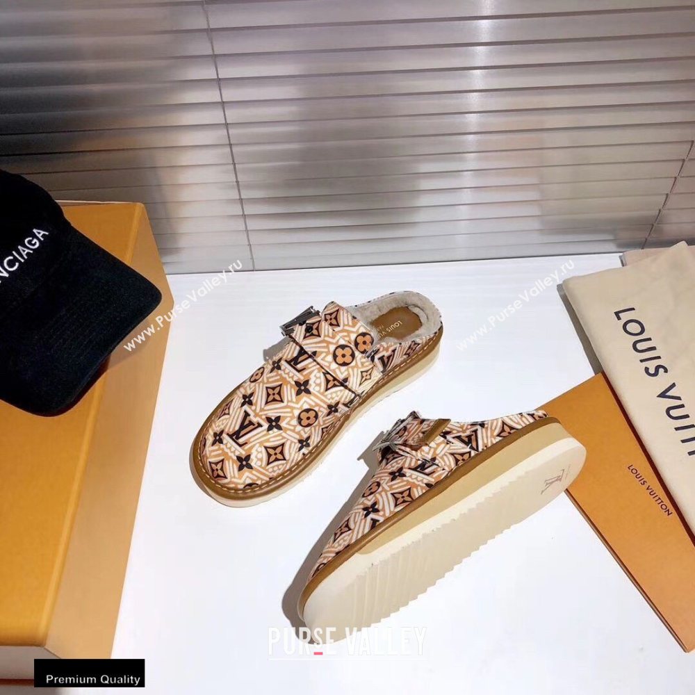 Louis Vuitton Shearling LV Cozy Mules 07 2020 (modeng-20112107)