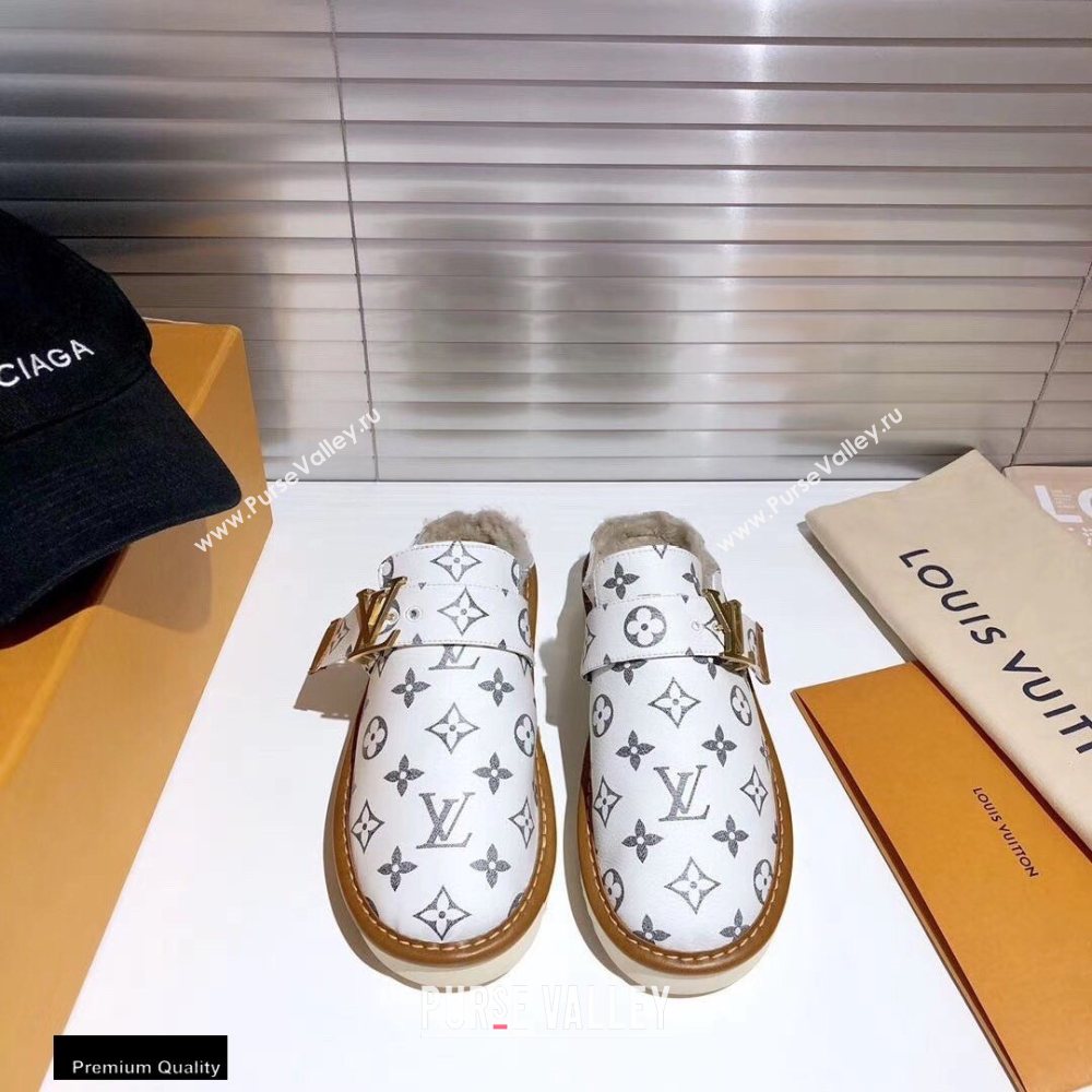 Louis Vuitton Shearling LV Cozy Mules 08 2020 (modeng-20112108)