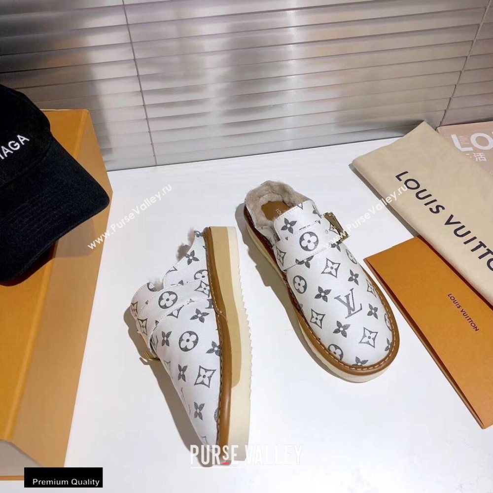 Louis Vuitton Shearling LV Cozy Mules 08 2020 (modeng-20112108)