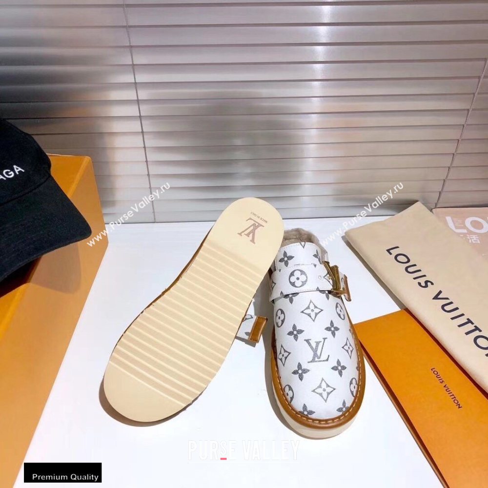 Louis Vuitton Shearling LV Cozy Mules 08 2020 (modeng-20112108)