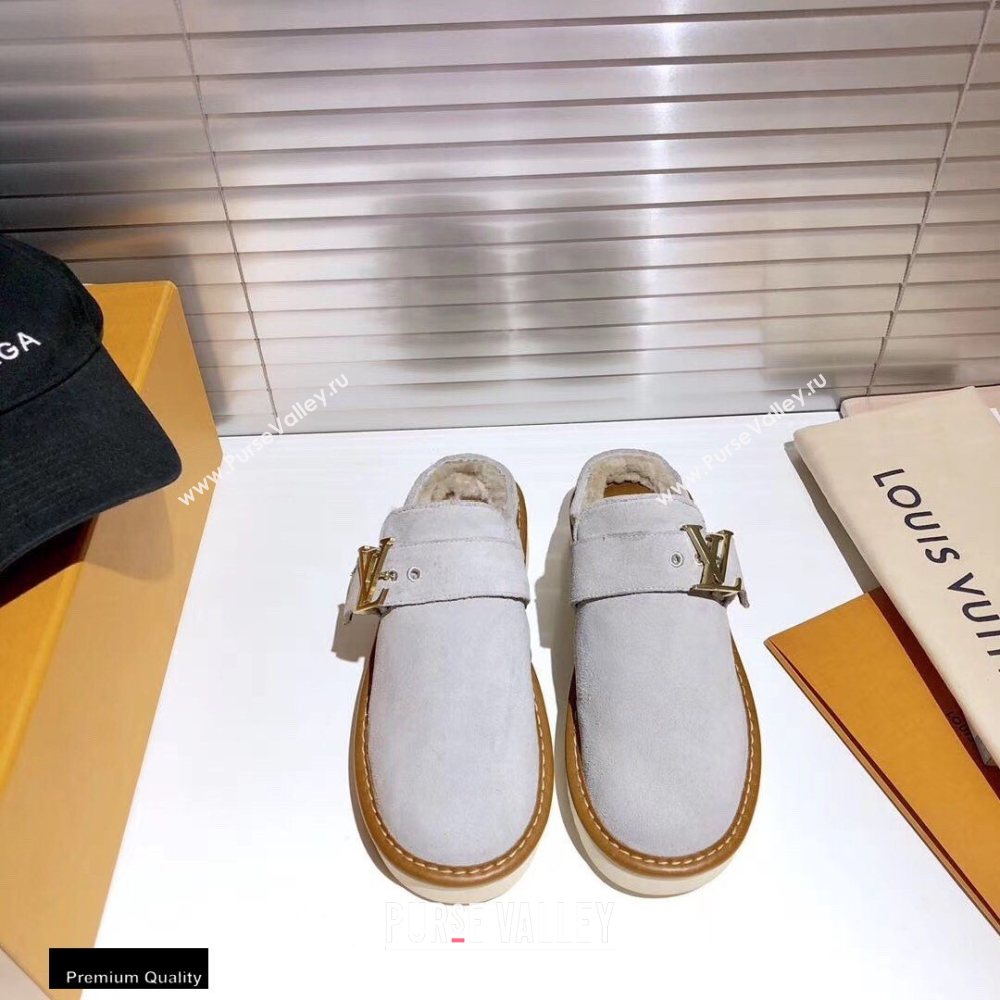 Louis Vuitton Shearling LV Cozy Mules 01 2020 (modeng-20112101)