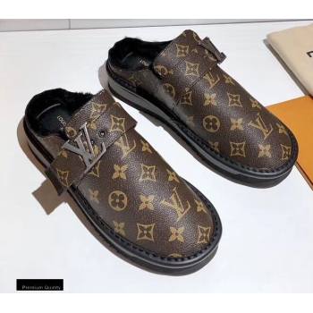 Louis Vuitton Shearling LV Cozy Mules 10 2020 (modeng-20112110)