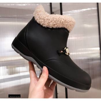 Gucci Wool Ankle Boots Black with Horsebit 2020 (kaola-20112362)