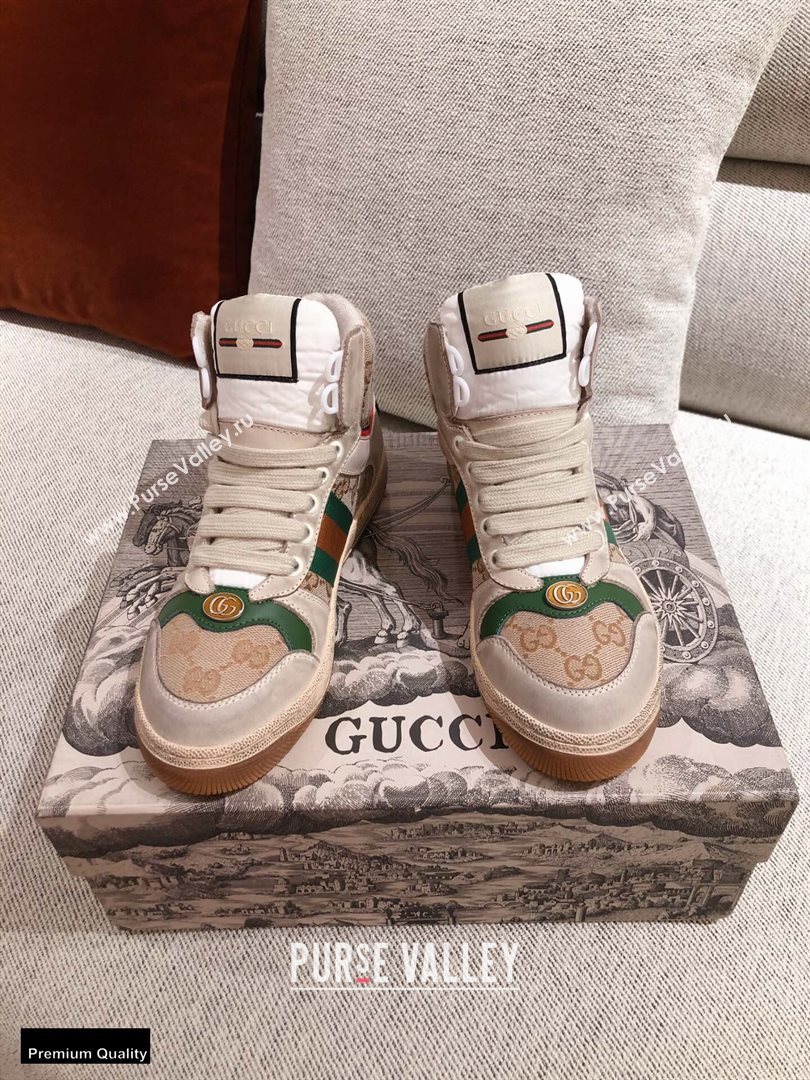 Gucci Web Screener High-top Sneakers 08 2020 (kaola-20112508)