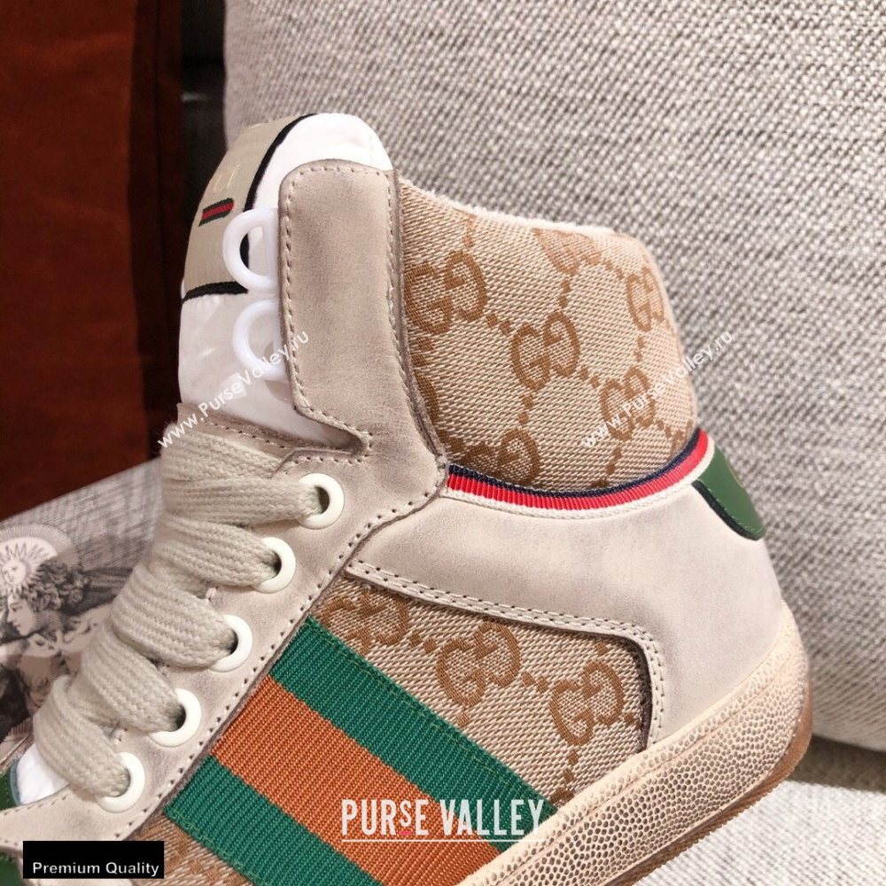 Gucci Web Screener High-top Sneakers 08 2020 (kaola-20112508)