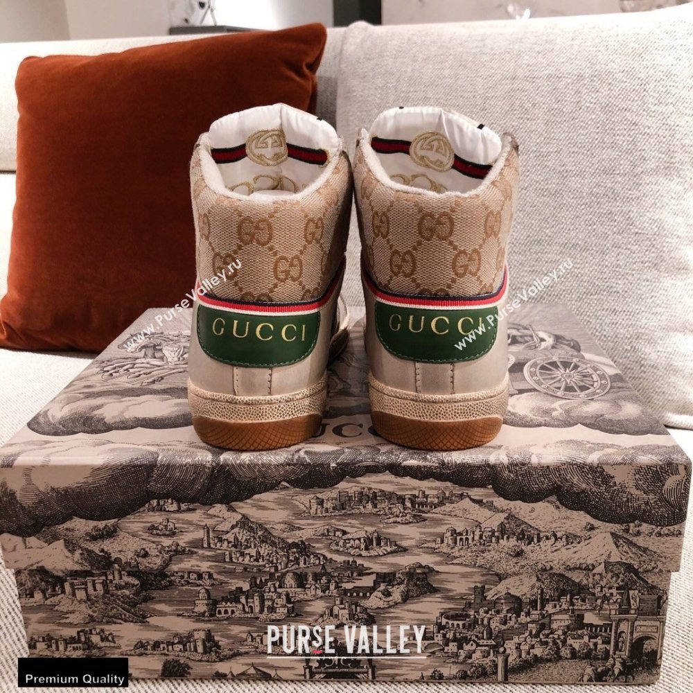 Gucci Web Screener High-top Sneakers 08 2020 (kaola-20112508)