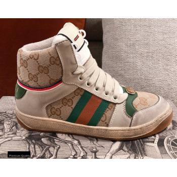 Gucci Web Screener High-top Sneakers 08 2020 (kaola-20112508)
