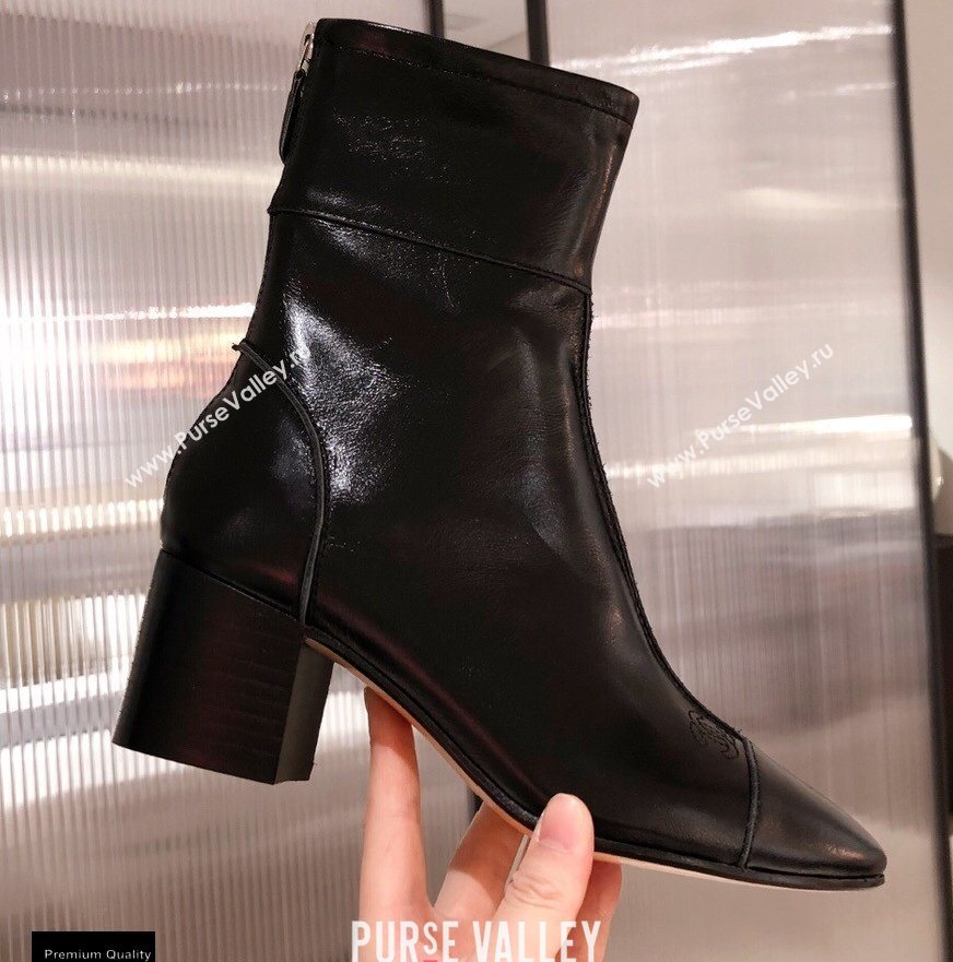 Chanel Leather Ankle Boots Black KL19 2020 (kaola-20112319)
