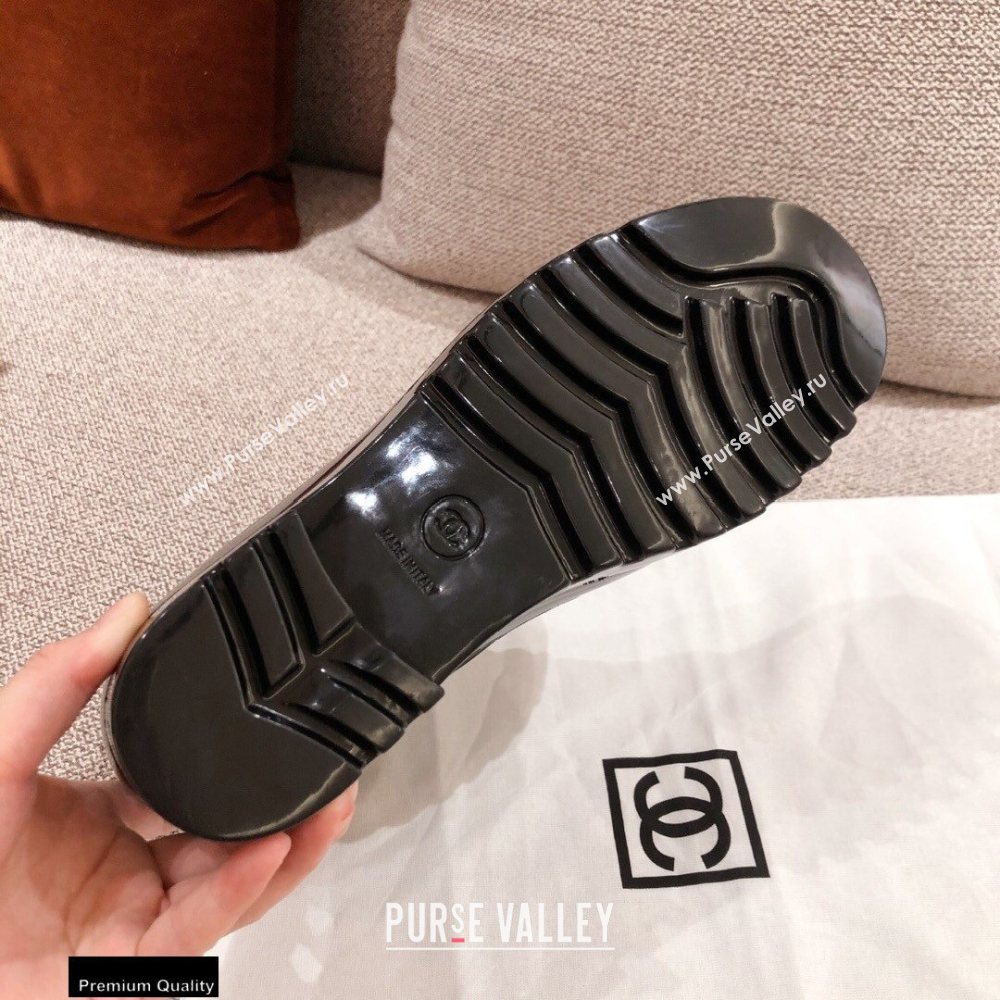 Chanel Lace-up Ankle Boots Black KL08 2020 (kaola-20112308)