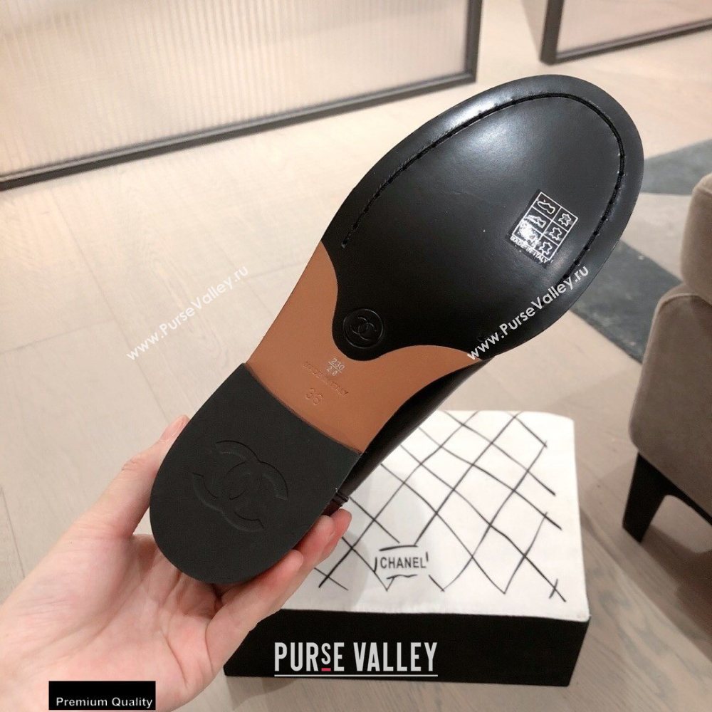 Chanel Leather High Boots Black KL03 2020 (kaola-20112303)