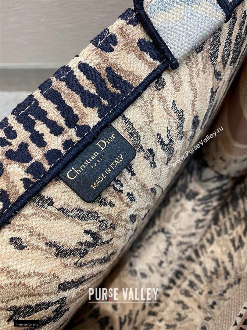 Dior Book Tote Bag in Multicolor Tie Embroidery 2020 (vivi-20112516)