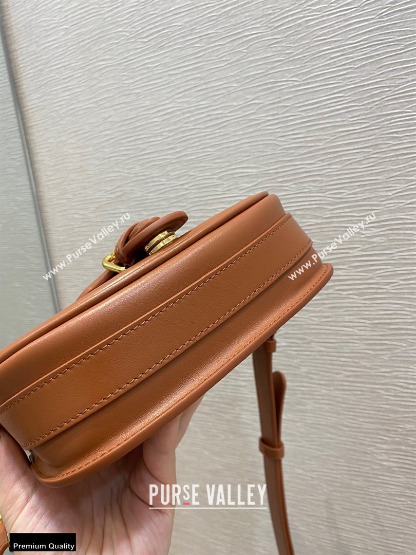 Dior Small Bobby Bag Bag in Box Calfskin Dark Tan 2020 (vivi-20112503)