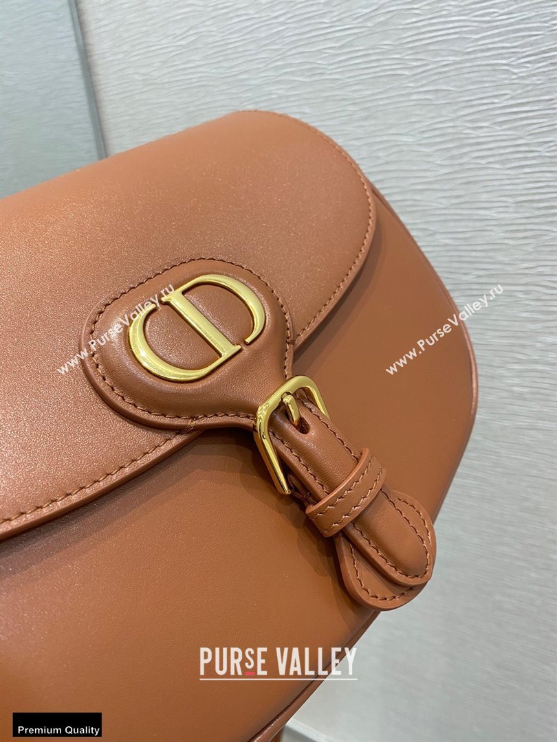 Dior Medium Bobby Bag Bag in Box Calfskin Dark Tan 2020 (vivi-20112502)