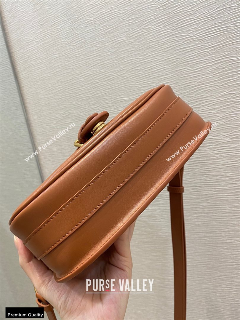 Dior Medium Bobby Bag Bag in Box Calfskin Dark Tan 2020 (vivi-20112502)