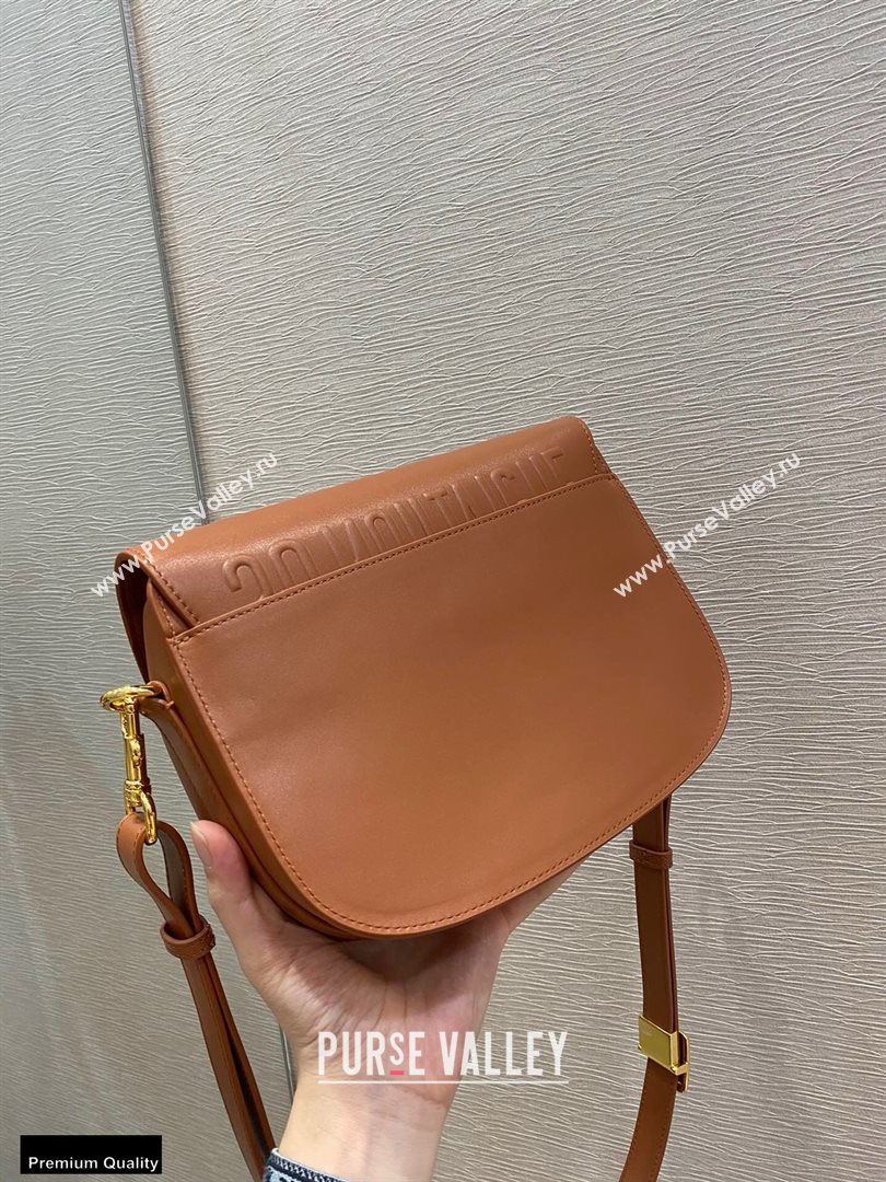 Dior Medium Bobby Bag Bag in Box Calfskin Dark Tan 2020 (vivi-20112502)