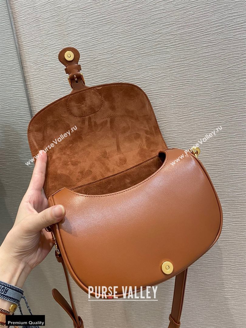 Dior Medium Bobby Bag Bag in Box Calfskin Dark Tan 2020 (vivi-20112502)
