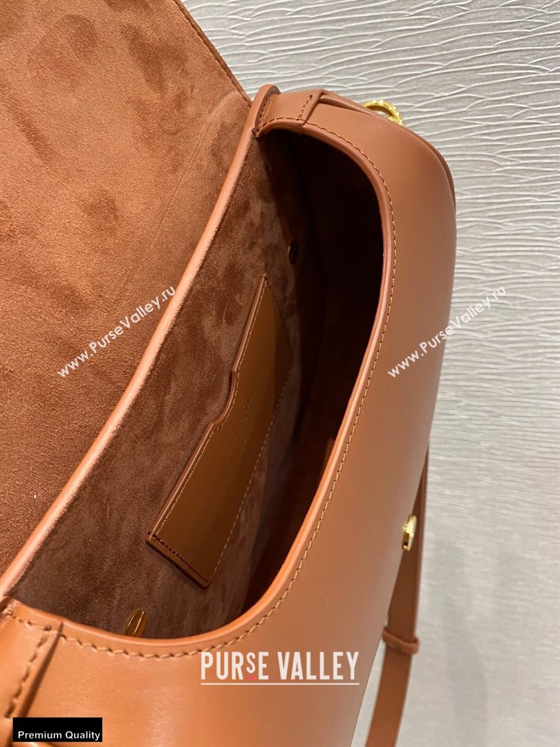 Dior Medium Bobby Bag Bag in Box Calfskin Dark Tan 2020 (vivi-20112502)