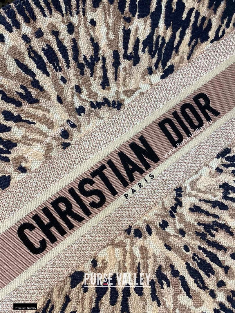Dior Book Tote Bag in Multicolor Tie Embroidery 2020 (vivi-20112516)