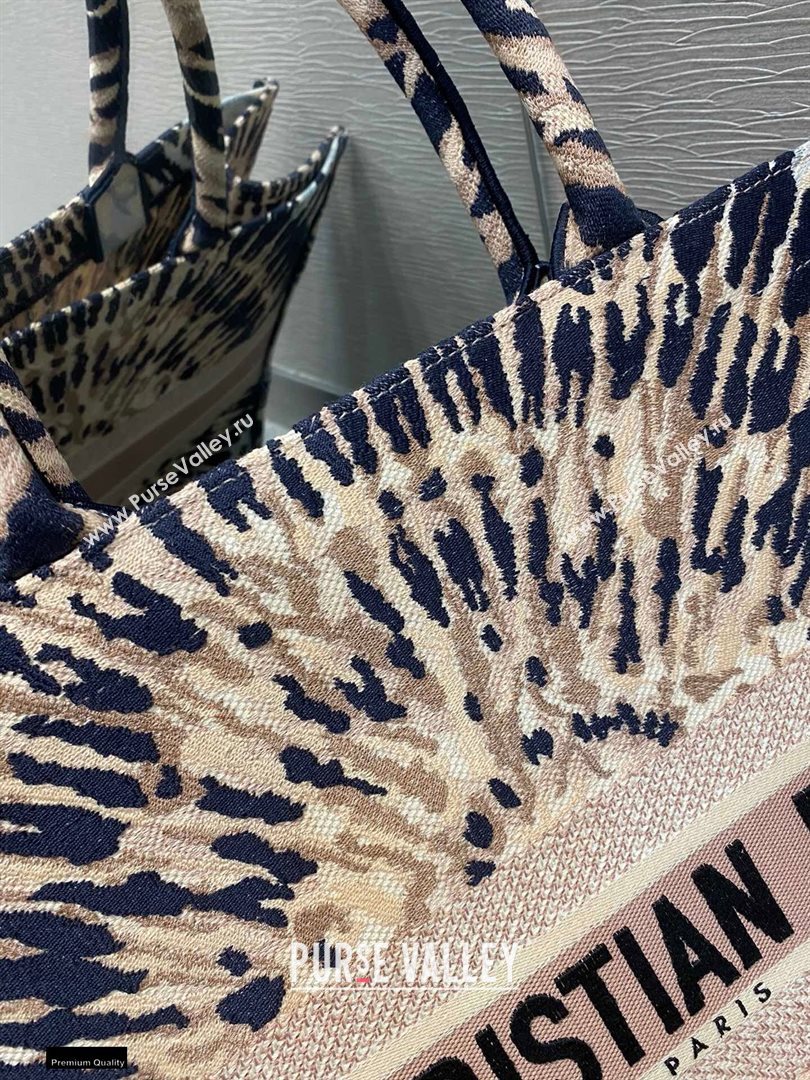 Dior Book Tote Bag in Multicolor Tie Embroidery 2020 (vivi-20112516)