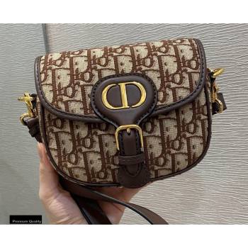 Dior Small Bobby Bag Bag in Oblique Jacquard Brown 2020 (vivi-20112506)