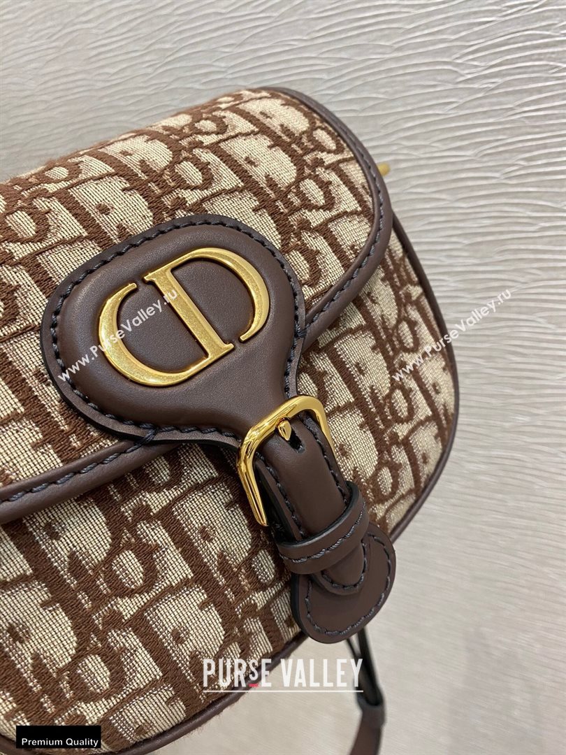 Dior Small Bobby Bag Bag in Oblique Jacquard Brown 2020 (vivi-20112506)