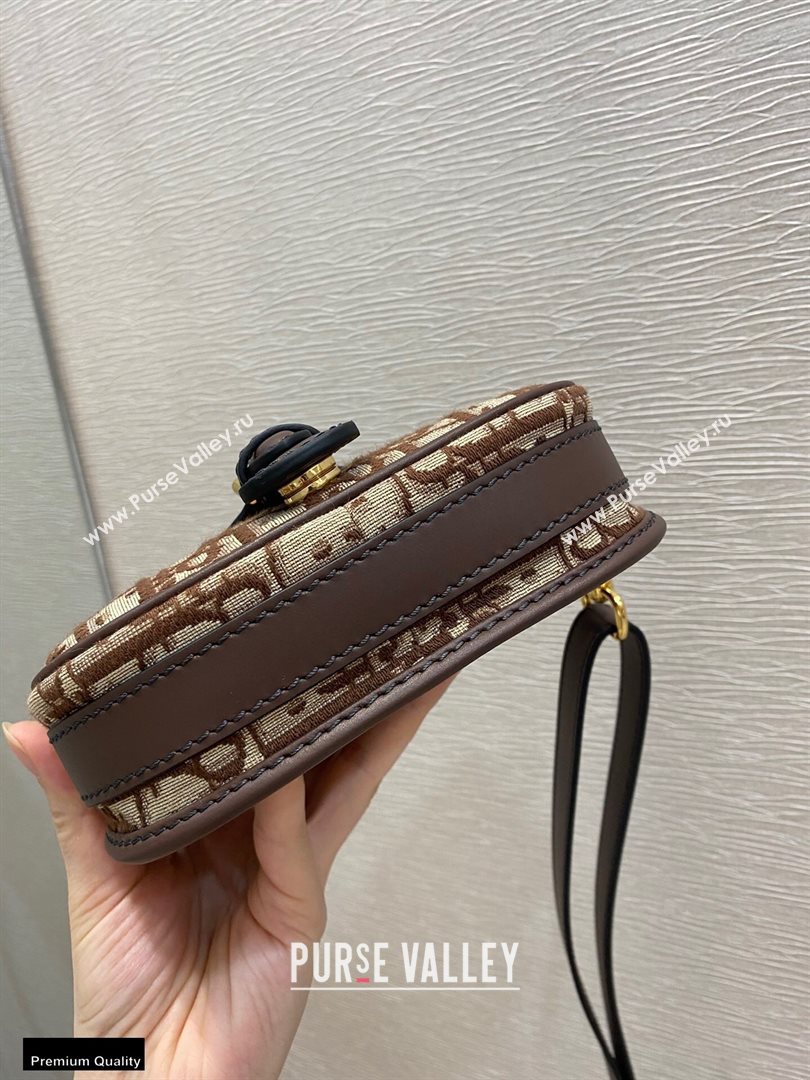 Dior Small Bobby Bag Bag in Oblique Jacquard Brown 2020 (vivi-20112506)