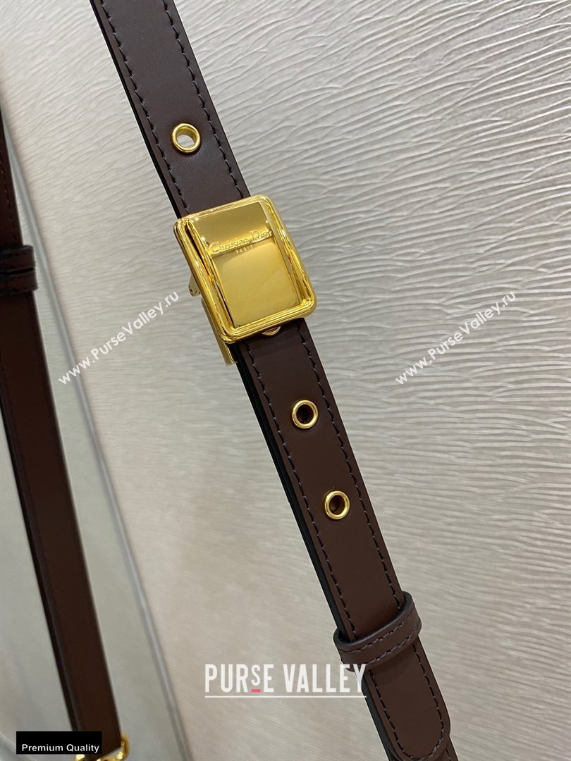 Dior Small Bobby Bag Bag in Oblique Jacquard Brown 2020 (vivi-20112506)