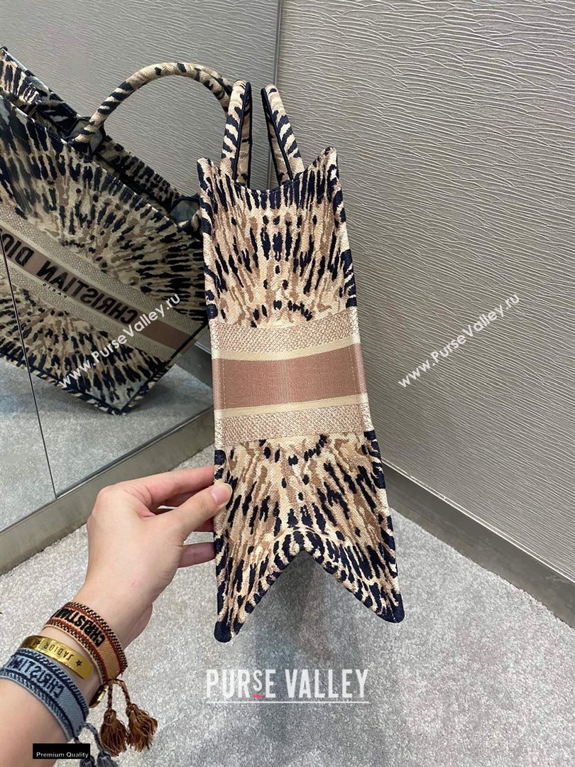 Dior Book Tote Bag in Multicolor Tie Embroidery 2020 (vivi-20112516)