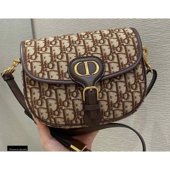 Dior Medium Bobby Bag Bag in Oblique Jacquard Brown 2020 (vivi-20112505)