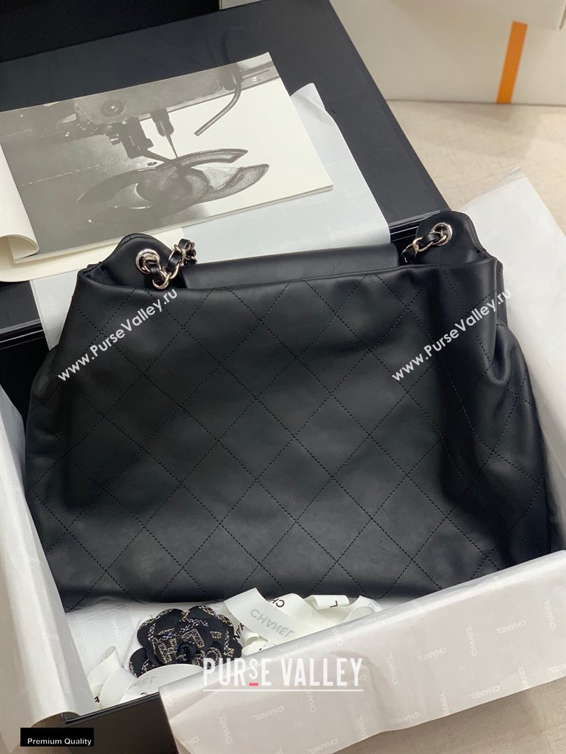 Chanel Vintage Large Messenger Bag Black 2020 (jiyuan-20112646)