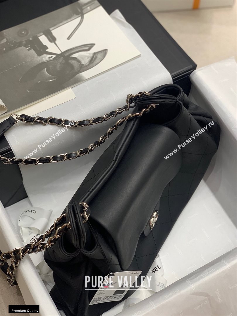 Chanel Vintage Large Messenger Bag Black 2020 (jiyuan-20112646)