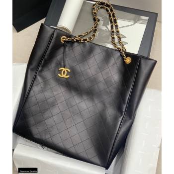 Chanel Calfskin Shopping Tote Bag Black 2020 (jiyuan-20112648)
