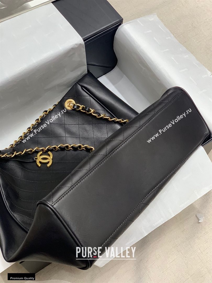 Chanel Calfskin Shopping Tote Bag Black 2020 (jiyuan-20112648)