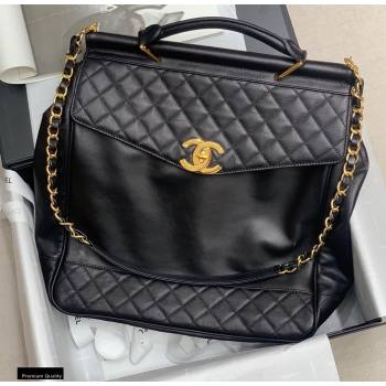 Chanel Vintage Top Handle Shoulder Bag Black 2020 (jiyuan-20112649)