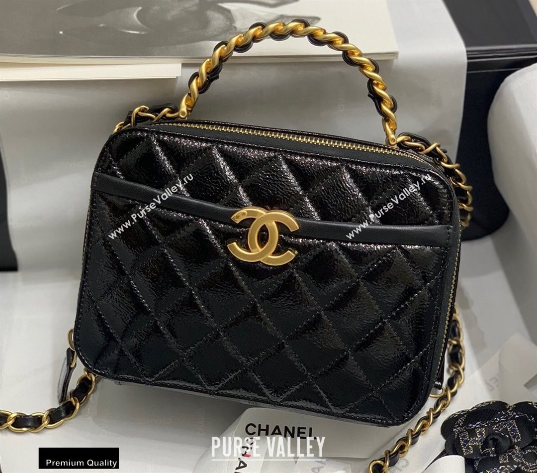 Chanel Get Round Vanity Case Bag AS2179 Black 2020 (jiyuan-20112636)
