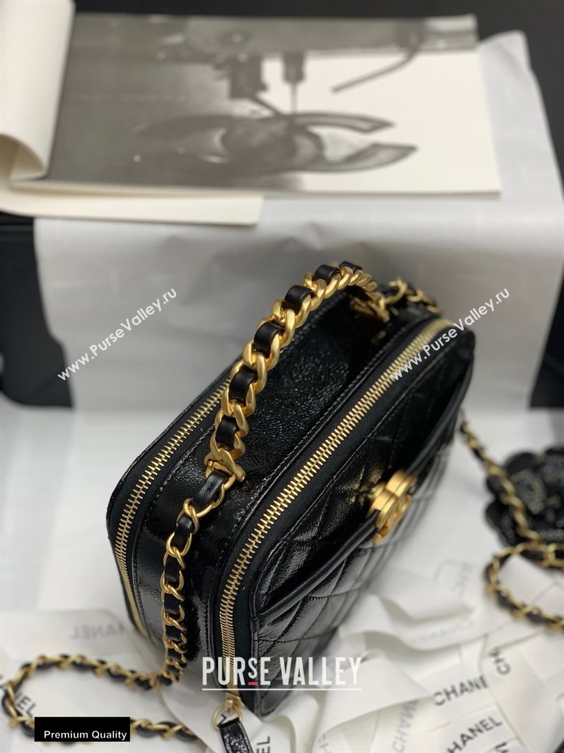 Chanel Get Round Vanity Case Bag AS2179 Black 2020 (jiyuan-20112636)