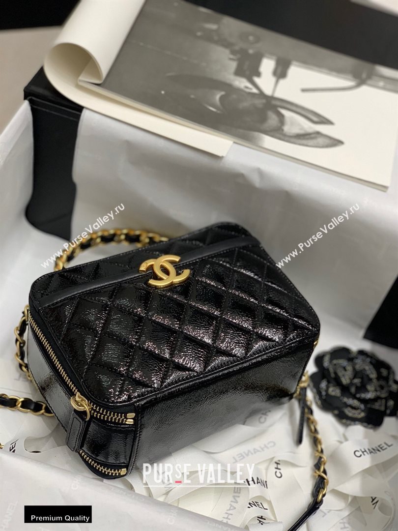 Chanel Get Round Vanity Case Bag AS2179 Black 2020 (jiyuan-20112636)