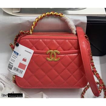 Chanel Get Round Vanity Case Bag AS2179 Red 2020 (jiyuan-20112637)