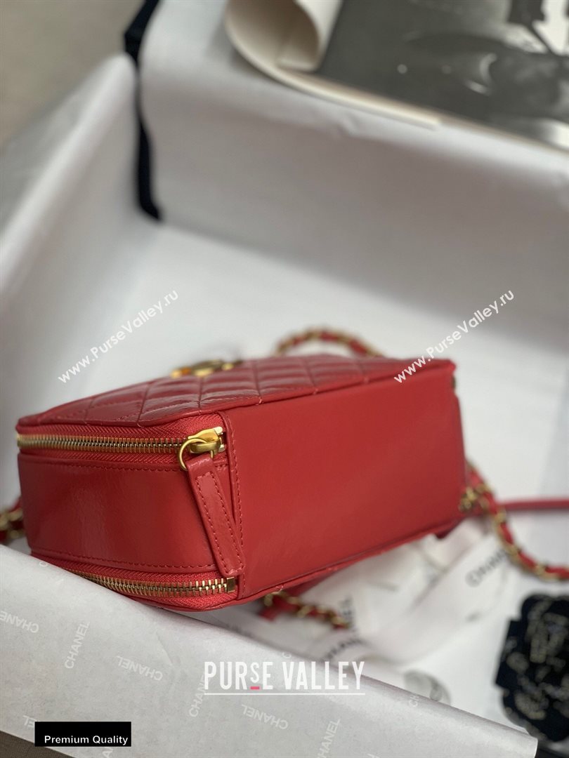 Chanel Get Round Vanity Case Bag AS2179 Red 2020 (jiyuan-20112637)