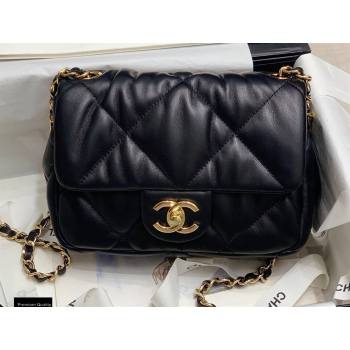 Chanel Wrinkled Calfskin Small Flap Bag AS2232 Black 2020 (jiyuan-20112625)