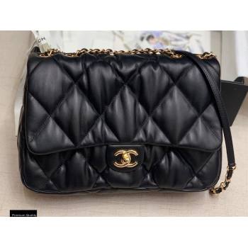 Chanel Wrinkled Calfskin Large Flap Bag AS2234 Black 2020 (jiyuan-20112622)