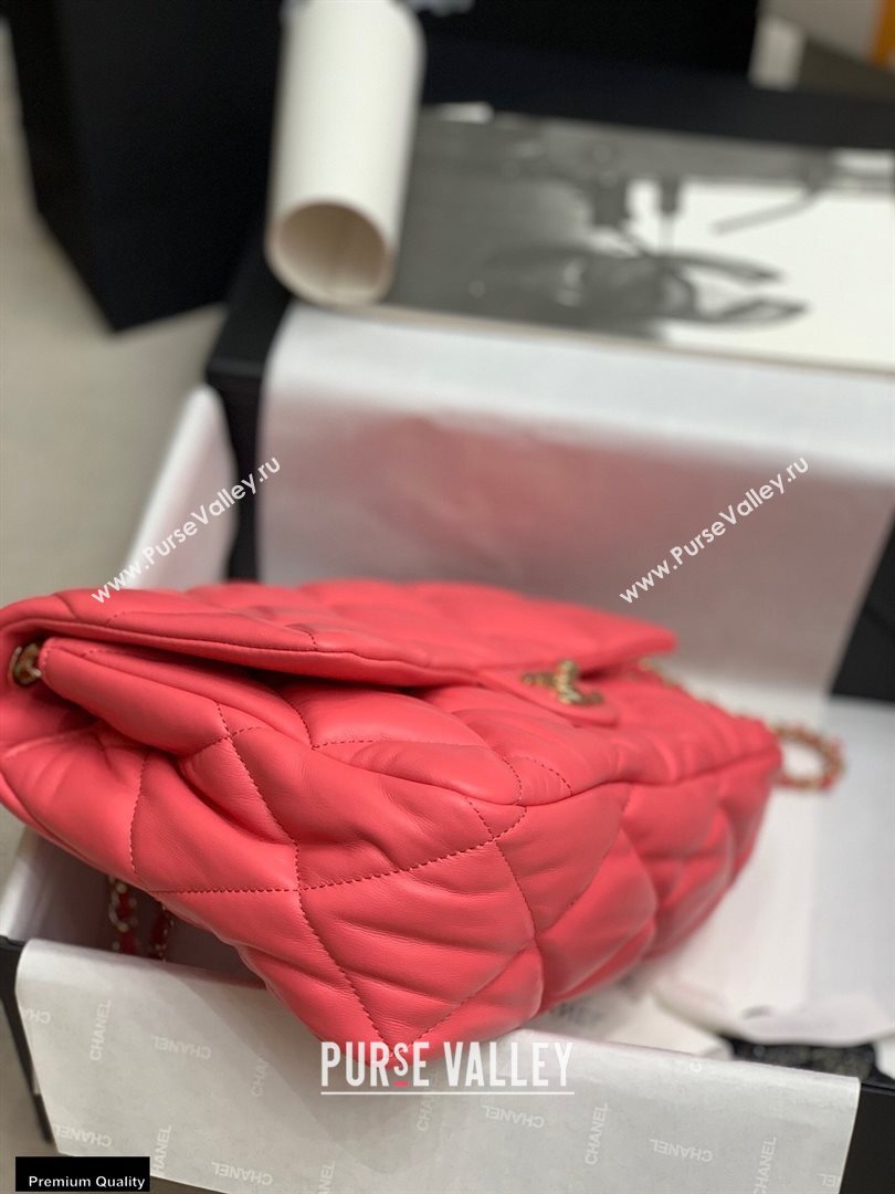 Chanel Wrinkled Calfskin Large Flap Bag AS2234 Dark Pink 2020 (jiyuan-20112623)