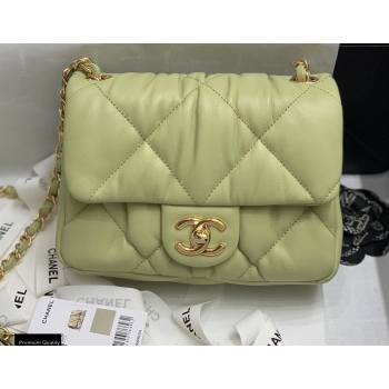 Chanel Wrinkled Calfskin Small Flap Bag AS2232 Green 2020 (jiyuan-20112627)