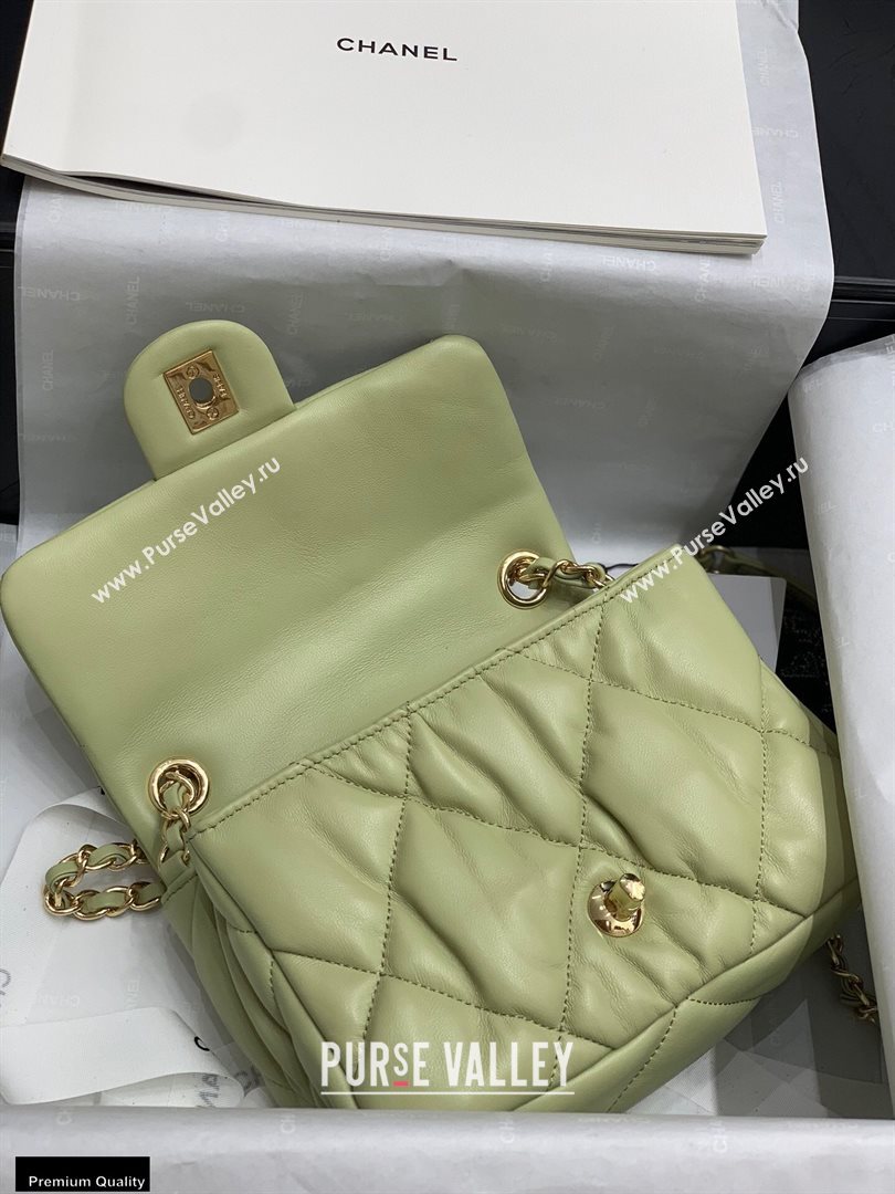 Chanel Wrinkled Calfskin Small Flap Bag AS2232 Green 2020 (jiyuan-20112627)