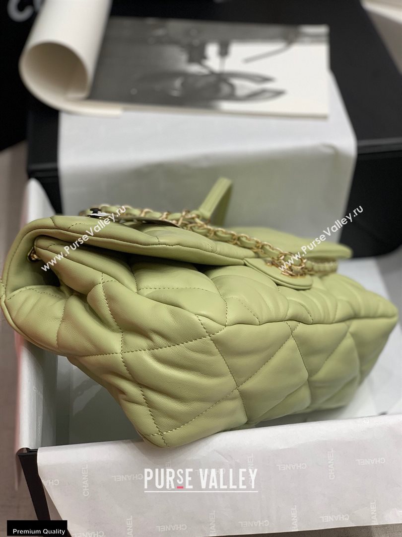 Chanel Wrinkled Calfskin Large Flap Bag AS2234 Green 2020 (jiyuan-20112624)