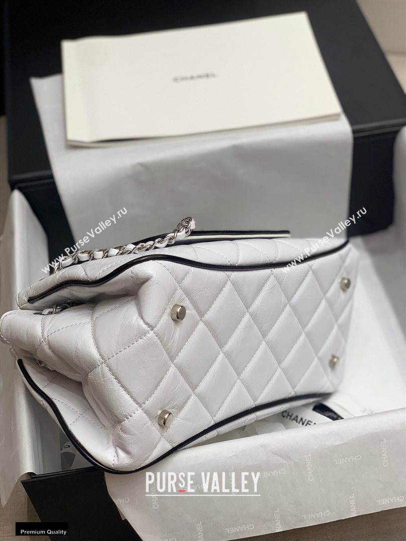 Chanel Quilted Boston Shoulder Bag White 2020 (jiyuan-20112644)