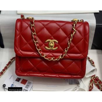 Chanel Lambskin Vintage Small Flap Bag Red 2020 (jiyuan-20112606)